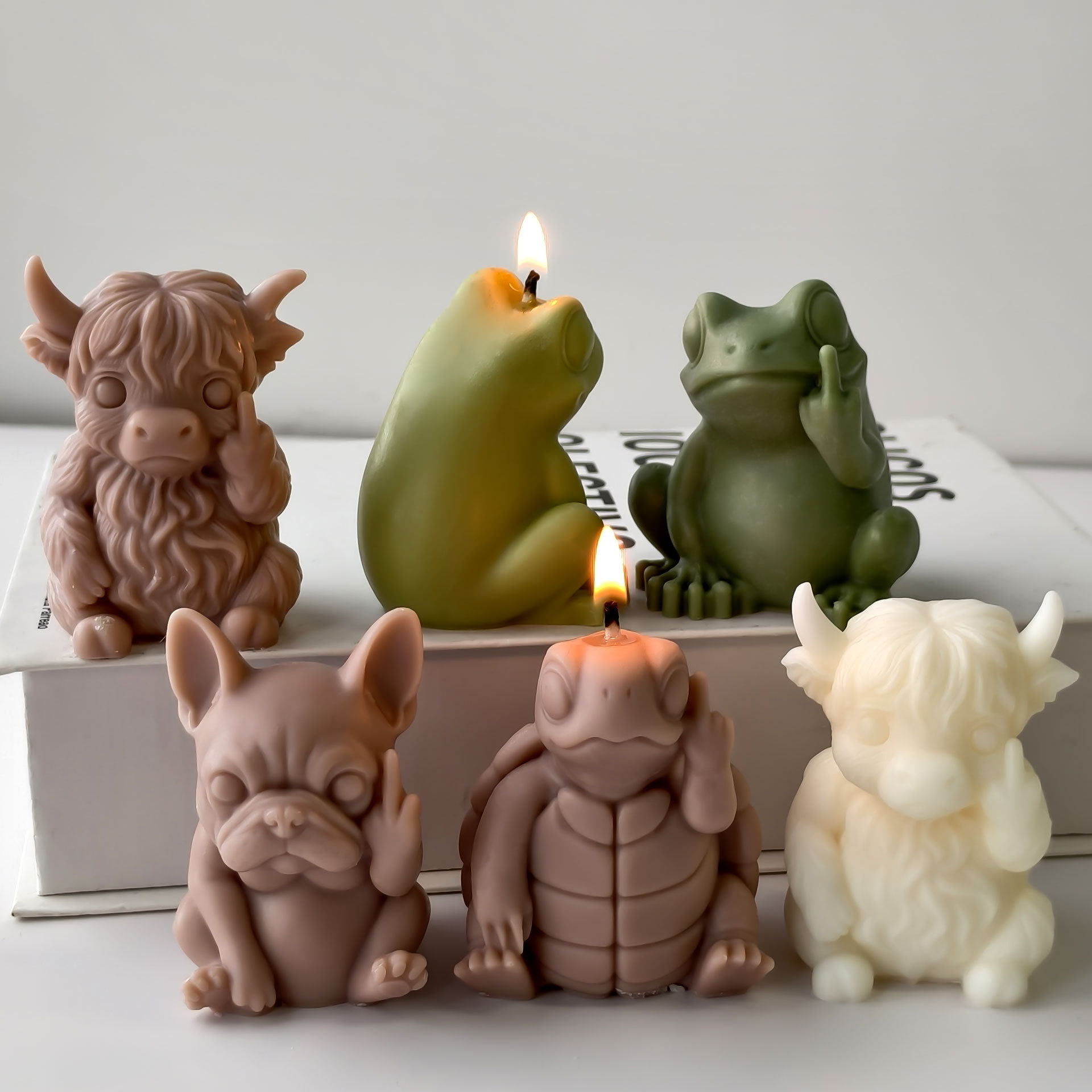 Candle Supplies Tins - 3D Animal Candle Silicone Mold DIY