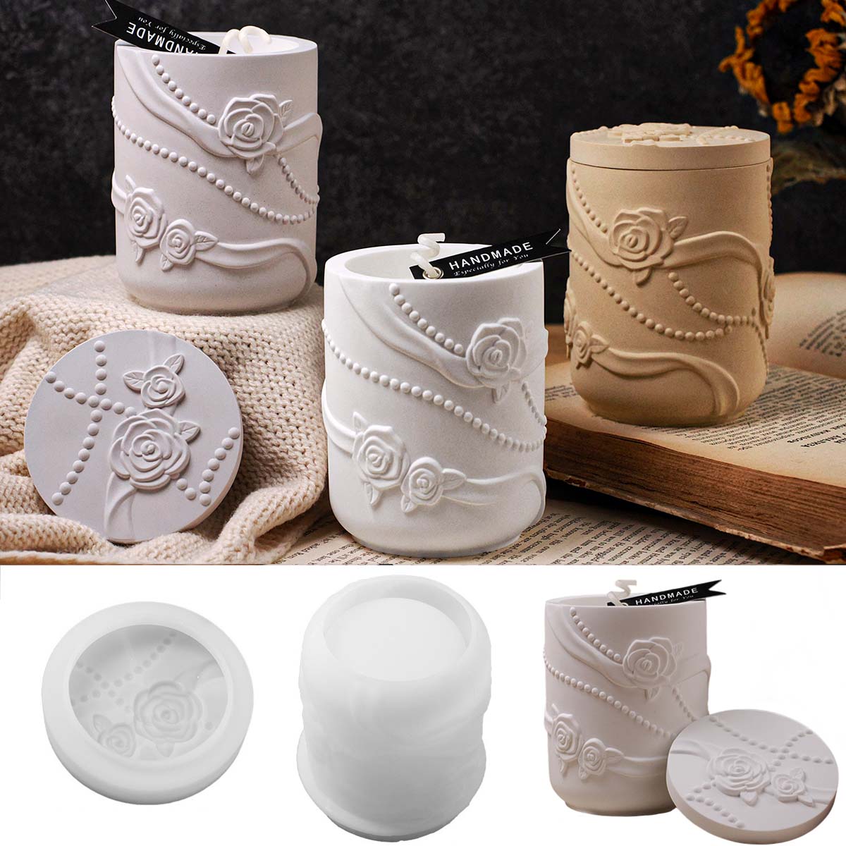 Concrete Flower Shape Candle J - Candle Making Supplies Jars recensie en prijs