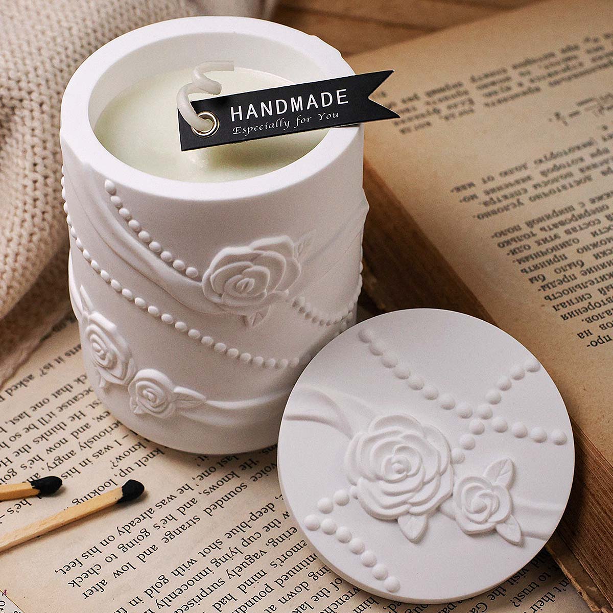 Concrete Flower Shape Candle J - Candle Making Supplies Jars recensie en prijs