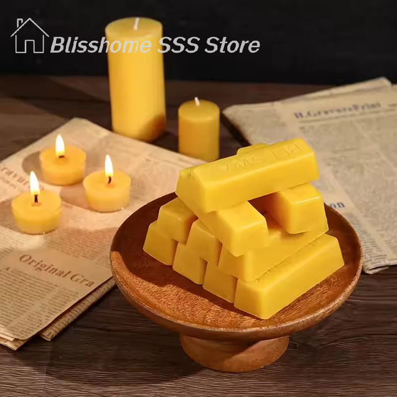 【S】4/8Pcs Pure Beeswax Blocks, - Candle Supplies Tins recensie en prijs