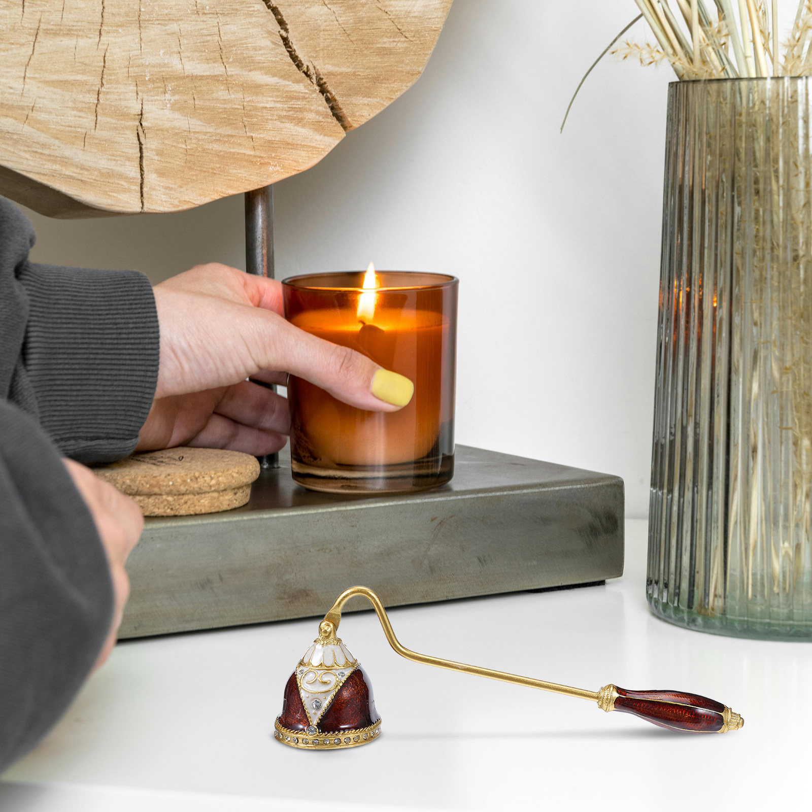 Metal Joint Enamel Leaf Snuffe - Wick Dipper Tool recensie en prijs