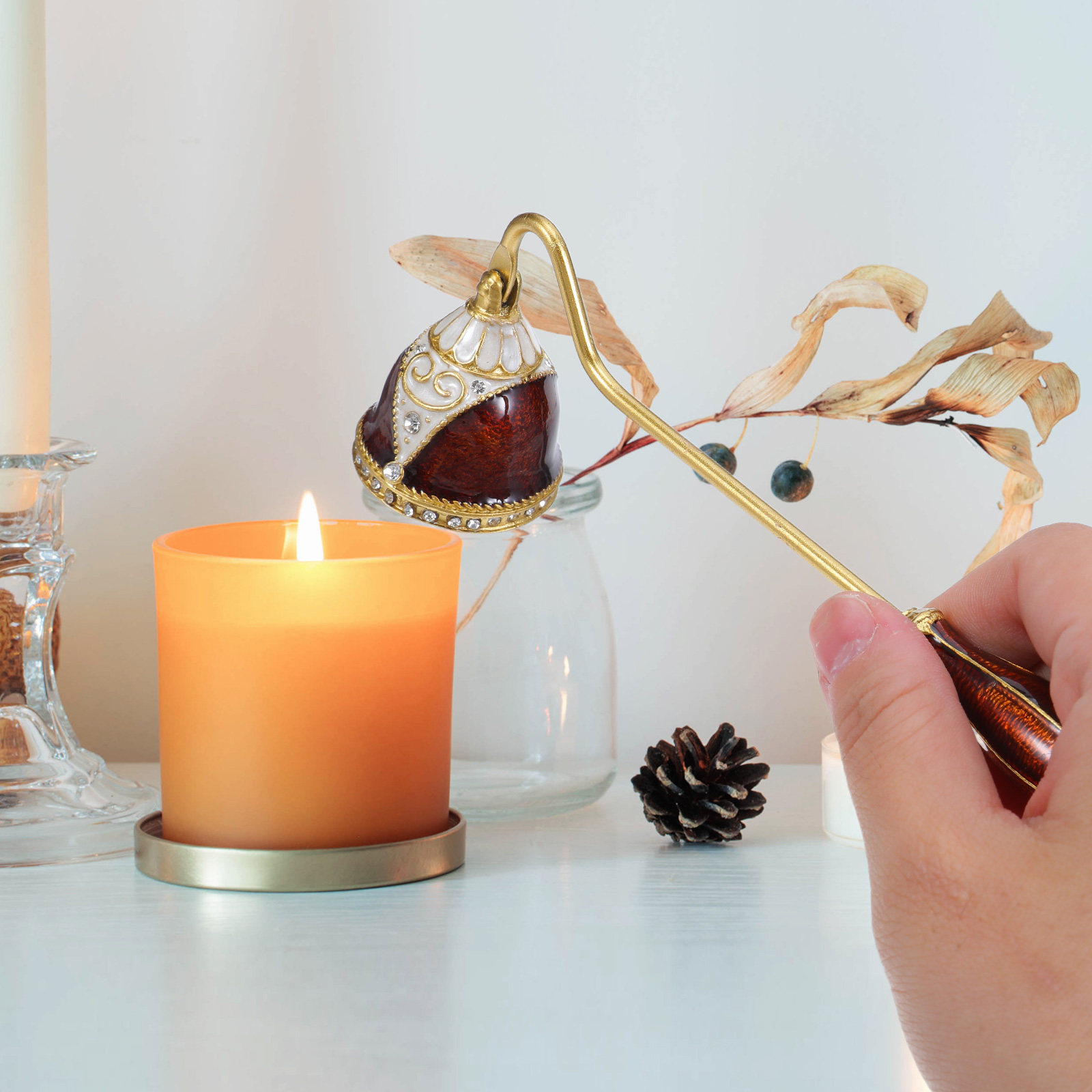 Metal Joint Enamel Leaf Snuffe - Wick Dipper Tool recensie en prijs