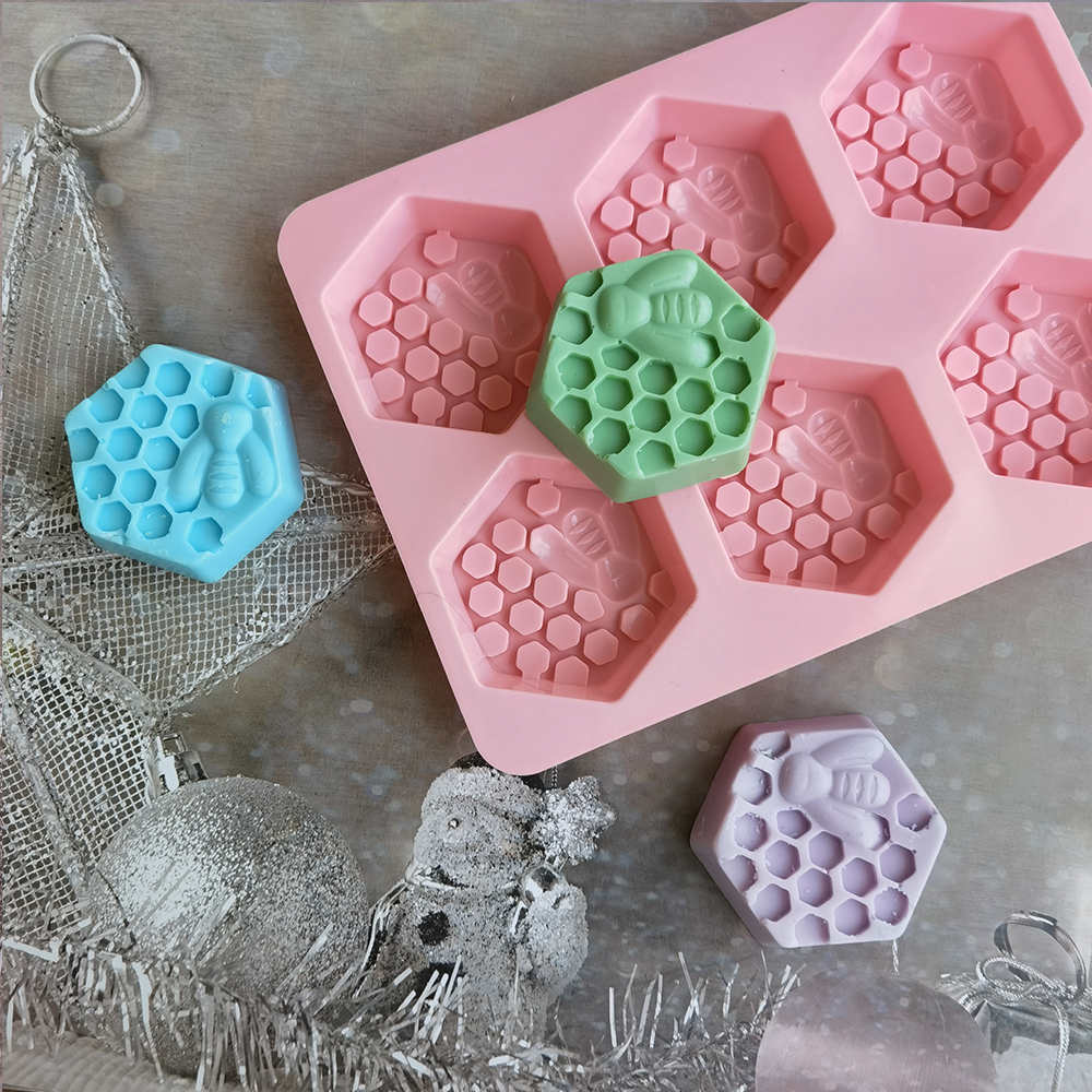 Silicone Hexagonal Bee Soap Mo - Candle Supplies Tins recensie en prijs