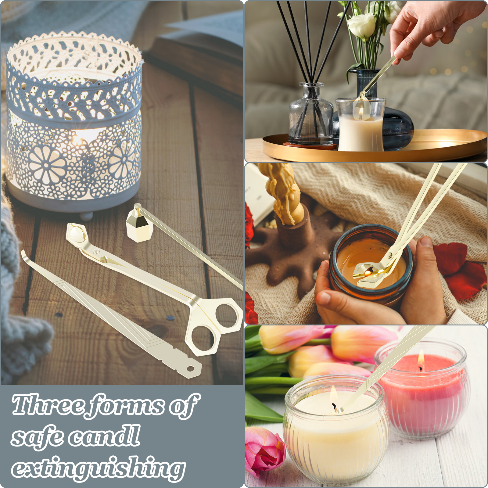 3Pcs Candle Extinguishing Tool - Wick Dipper Tool recensie en prijs