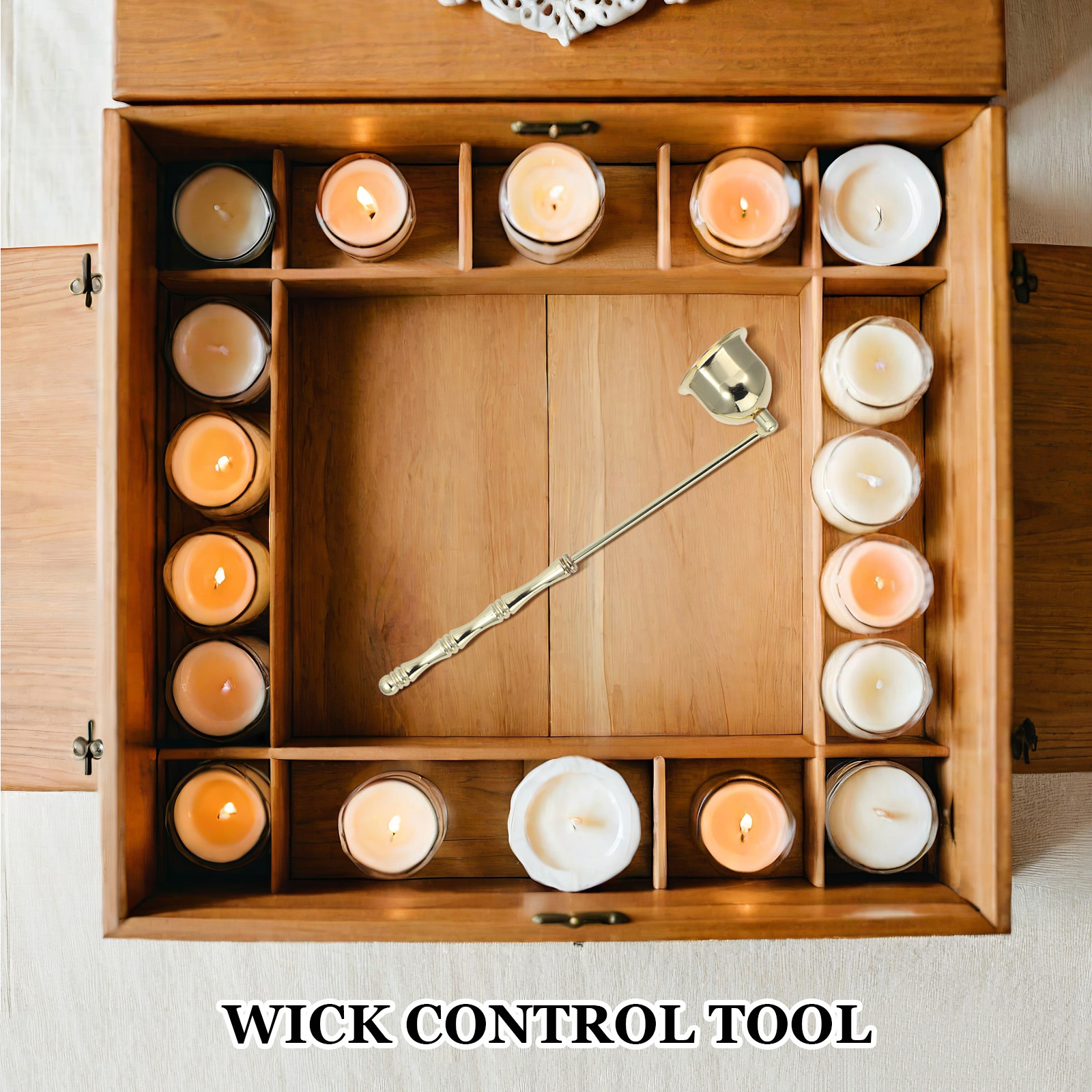 -Style Metal Snuffer with Long - Wick Dipper Tool recensie en prijs