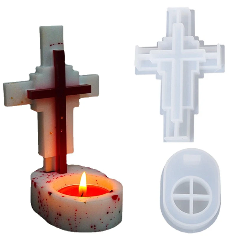 Jesus Cross Candle Holder Sili - Candle Making Supplies Jars recensie en prijs