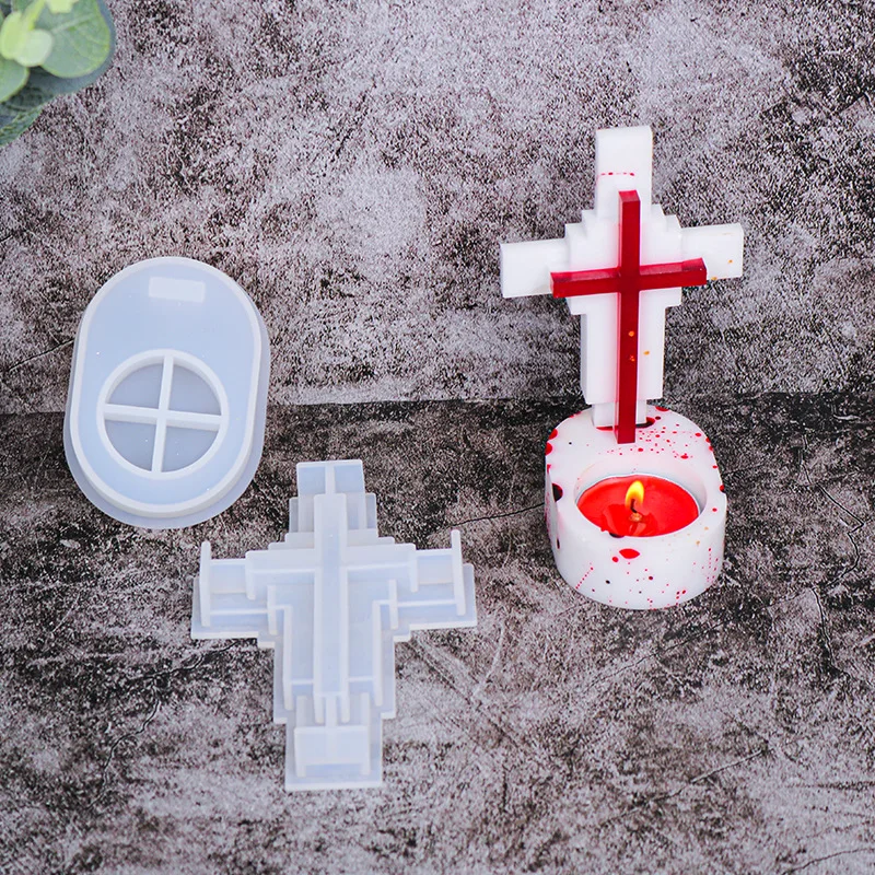Jesus Cross Candle Holder Sili - Candle Making Supplies Jars recensie en prijs