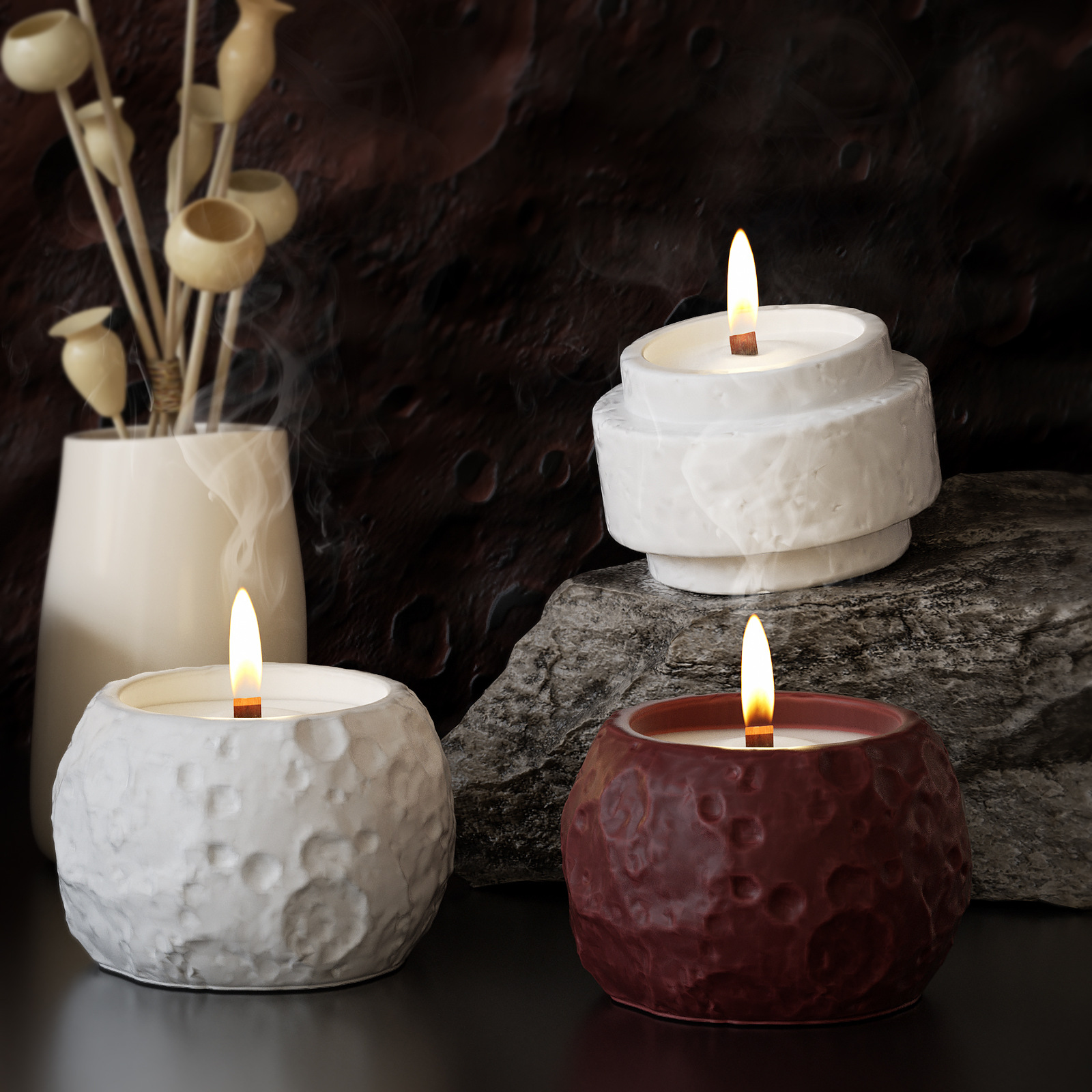 Lunar Texture Candle Jar Silic - Candle Making Supplies Jars recensie en prijs