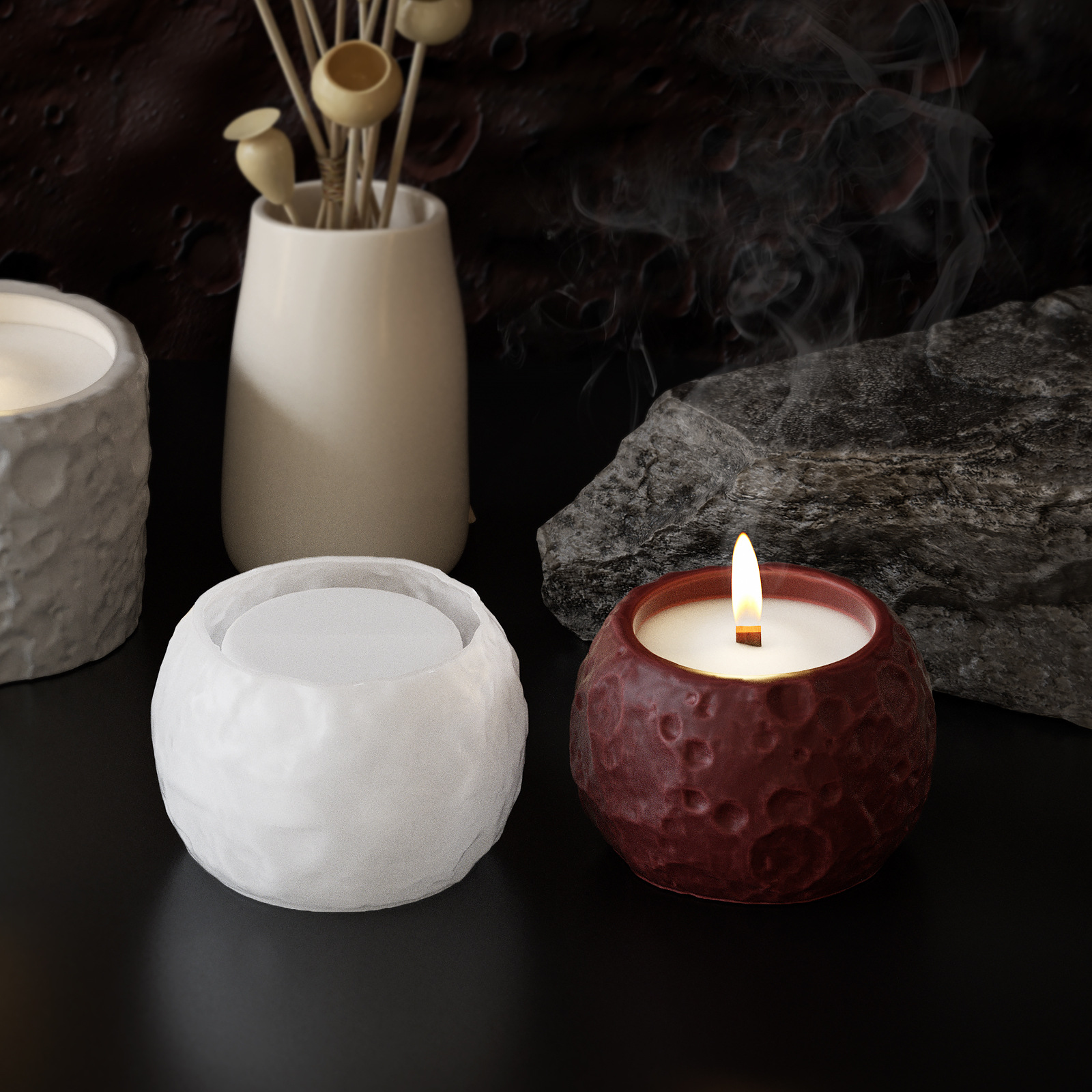 Lunar Texture Candle Jar Silic - Candle Making Supplies Jars recensie en prijs
