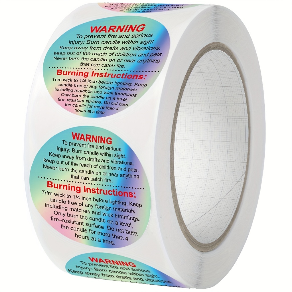 500pcs Wax Melt Warning Labels - Candle Making Supplies Jars recensie en prijs