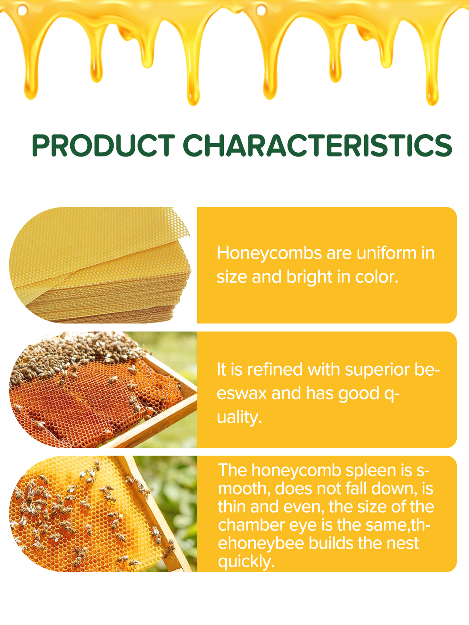 10Pcs Natural Honeycomb Bee Wa - Candle Supplies Tins recensie en prijs