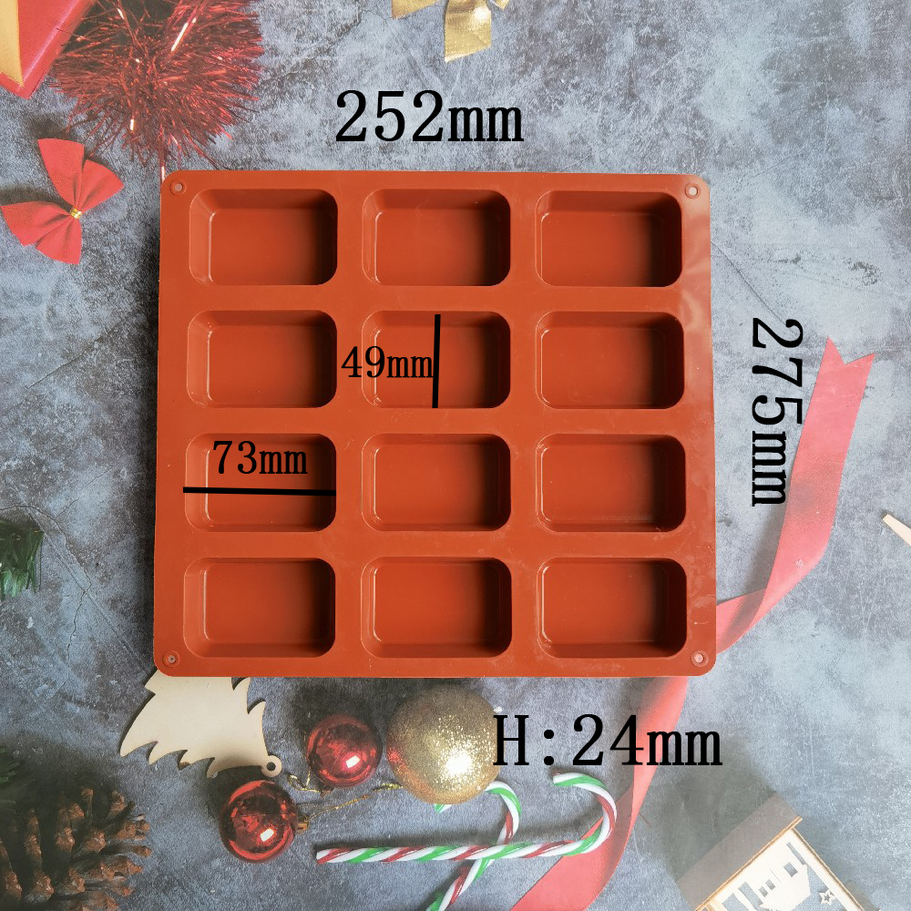 12 Cavity Square Silicone Soap - Candle Supplies Tins recensie en prijs